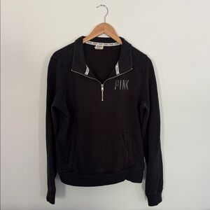 Victoria's Secret PINK Black 1/4 zip
